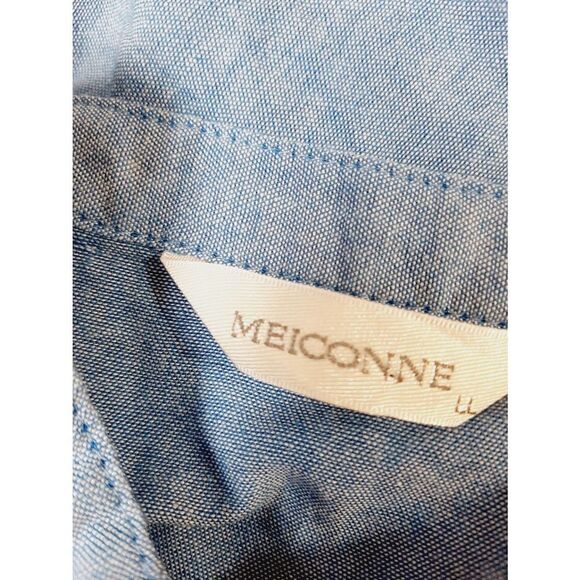 Meiconne medium blue prairie lace front top - Picture 3 of 3